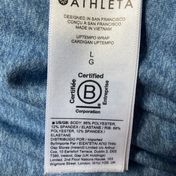 Althleta uptempo wrap blue, size large - Picture 6 of 6